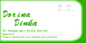 dorina dinka business card